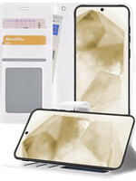 LUQ LUQ Samsung Galaxy A55 Hoesje Bookcase - Wit