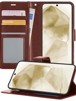 LUQ LUQ Samsung Galaxy A55 Hoesje Bookcase - Bruin