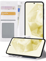 LUQ LUQ Samsung Galaxy A35 Hoesje Bookcase - Wit