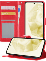 LUQ LUQ Samsung Galaxy A35 Hoesje Bookcase - Rood