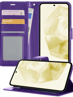 LUQ LUQ Samsung Galaxy A35 Hoesje Bookcase - Paars
