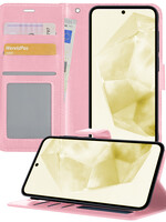 LUQ LUQ Samsung Galaxy A35 Hoesje Bookcase - Lichtroze