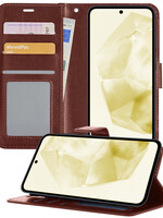 LUQ LUQ Samsung Galaxy A35 Hoesje Bookcase - Bruin
