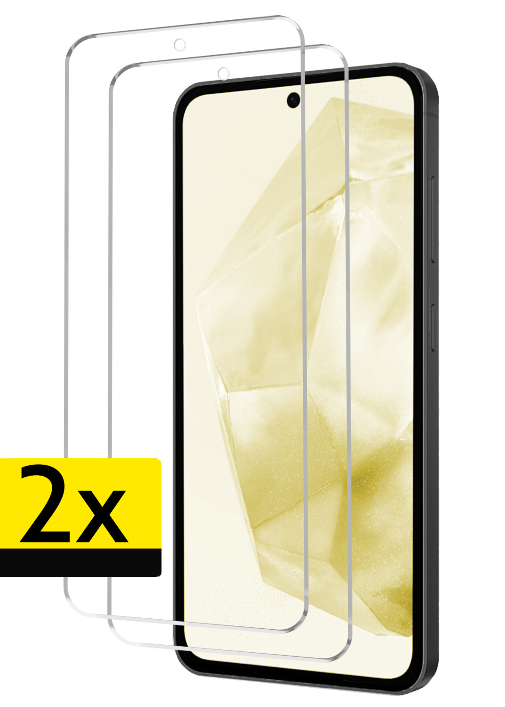LUQ Screenprotector Geschikt voor Samsung A35 Screenprotector Beschermglas Gehard Glas - Screenprotector Geschikt voor Samsung Galaxy A35 5G Screenprotector Glas - 2 Stuks