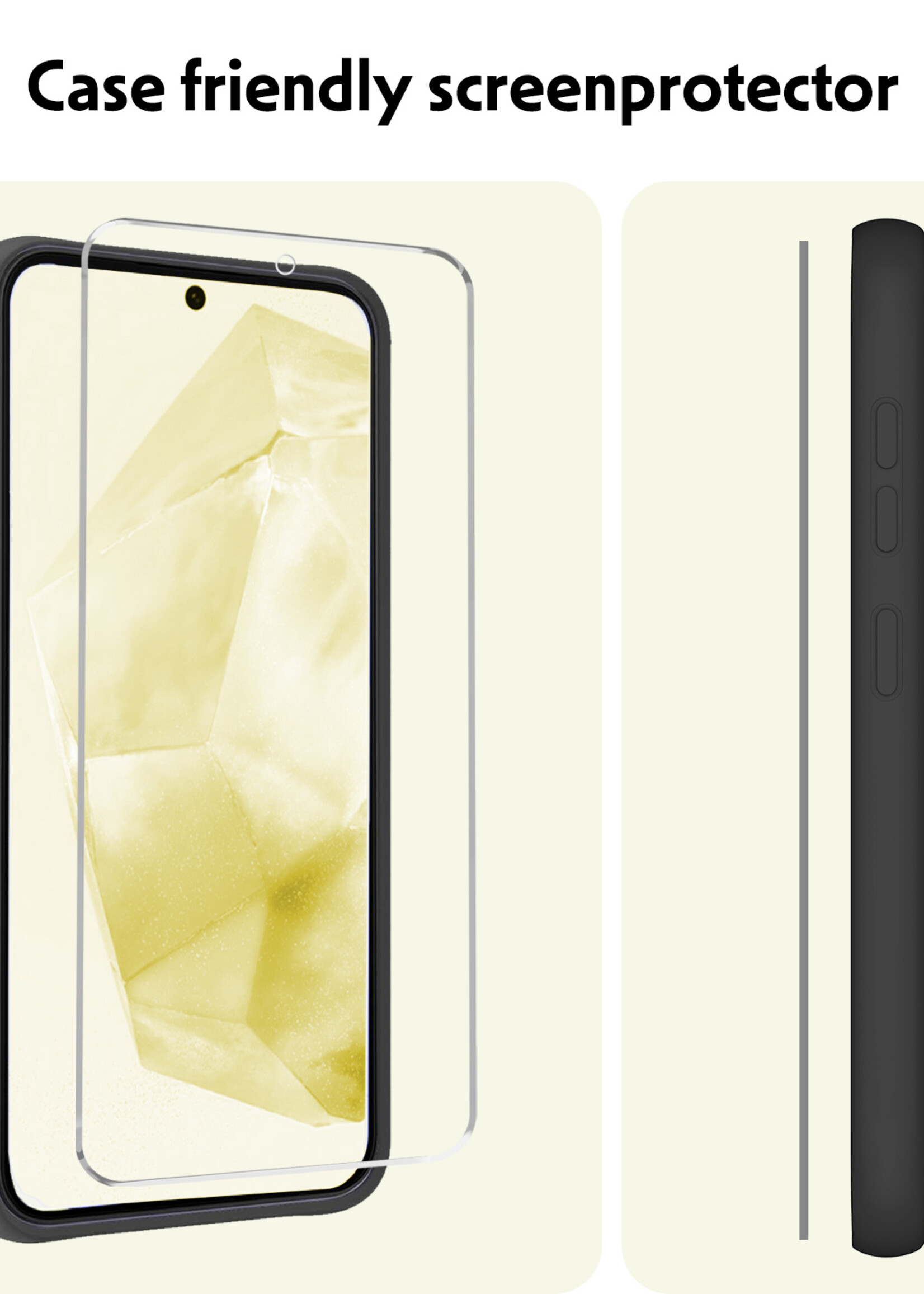 LUQ Screenprotector Geschikt voor Samsung A35 Screenprotector Beschermglas Gehard Glas - Screenprotector Geschikt voor Samsung Galaxy A35 5G Screenprotector Glas - 3 Stuks