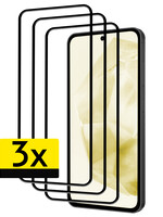 LUQ LUQ Samsung Galaxy A35 Screenprotector Glas Full Cover 2D - 3 PACK