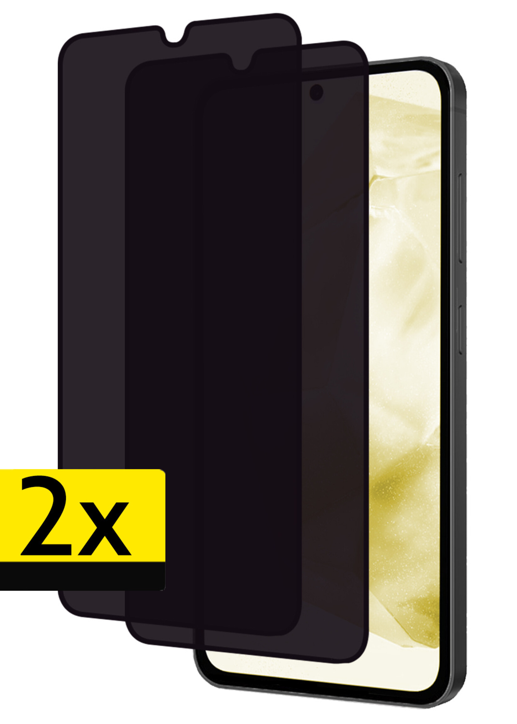 LUQ Screenprotector Geschikt voor Samsung A35 Privacy Screenprotector Bescherm Glas - Privacy Screenprotector Geschikt voor Samsung Galaxy A35 5G Screenprotector Glas - 2 Stuks