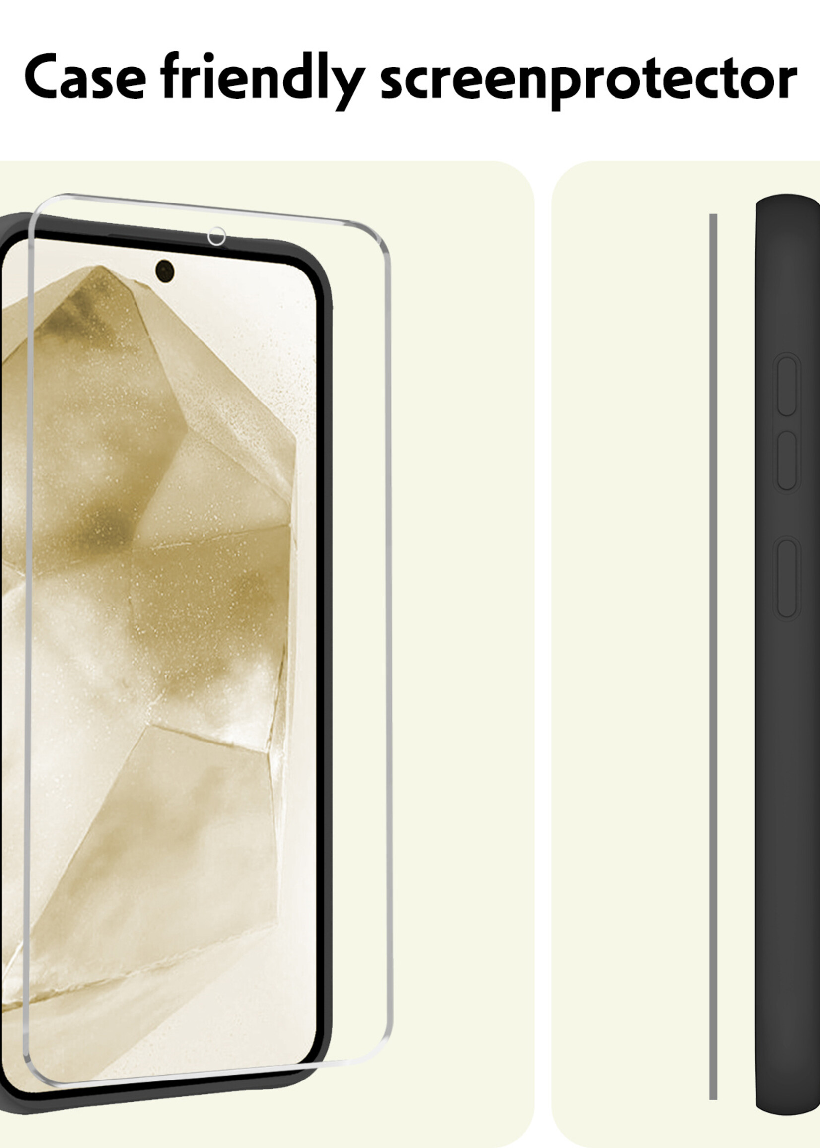 LUQ Screenprotector Geschikt voor Samsung A55 Screenprotector Beschermglas Gehard Glas - Screenprotector Geschikt voor Samsung Galaxy A55 Screenprotector Glas - 3 Stuks