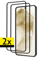 LUQ LUQ Samsung Galaxy A55 Screenprotector Glas Full Cover 2D - 2 PACK