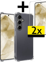 LUQ LUQ Samsung Galaxy A55 Hoesje Shockproof Met 2x Screenprotector