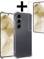 LUQ LUQ Samsung Galaxy A55 Hoesje Shockproof Met Screenprotector