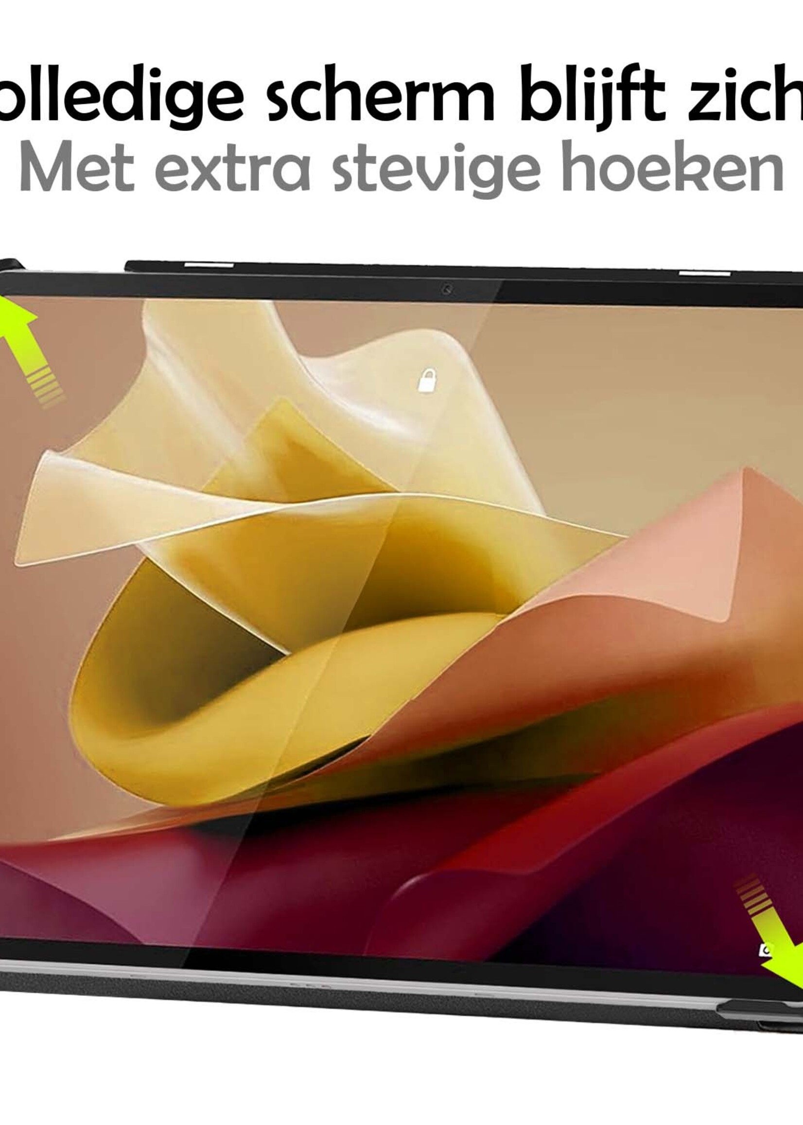 LUQ Hoes Geschikt voor Lenovo Tab P12 Hoes Luxe Hoesje Case Met Uitsparing Geschikt voor Lenovo Pen - Hoesje Geschikt voor Lenovo Tab P12 Hoes Cover - Grijs