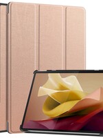 LUQ LUQ Lenovo Tab P12 Hoesje Met Uitsparing Lenovo Pen - Rose Goud
