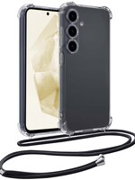 LUQ LUQ Samsung Galaxy A35 Hoesje Transparant Shockproof Met Zwart Koord