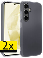 LUQ LUQ Samsung Galaxy A35 Hoesje Siliconen - Transparant - 2 PACK