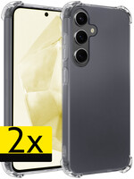 LUQ LUQ Samsung Galaxy A35 Hoesje Shockproof - Transparant - 2 PACK