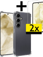 LUQ LUQ Samsung Galaxy A35 Hoesje Shockproof Met 2x Screenprotector
