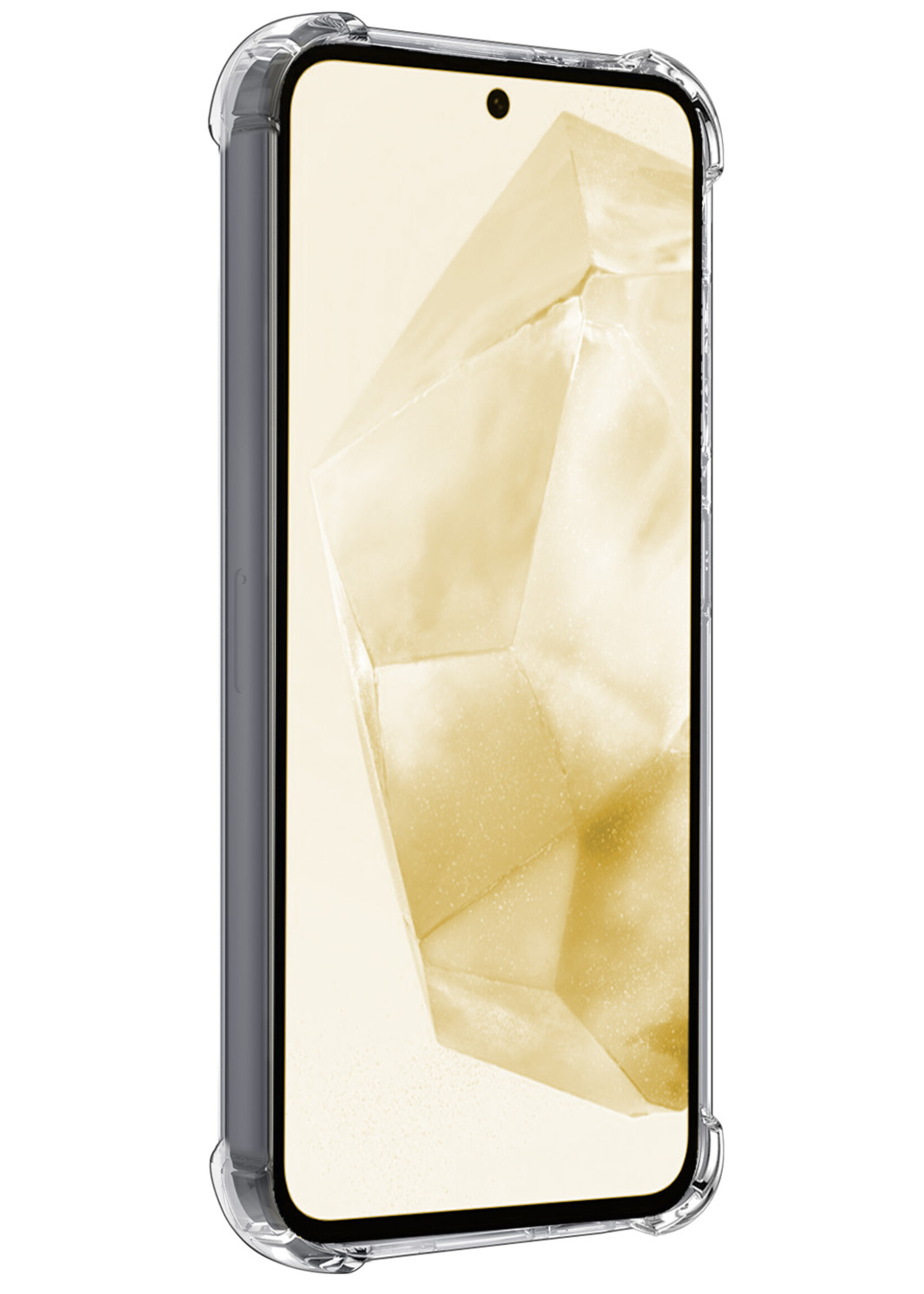 LUQ Hoesje Geschikt voor Samsung A35 Hoesje Case Pashouder Cover Siliconen - Hoes Geschikt voor Samsung Galaxy A35 5G Hoesje Met Kaarthouder - Transparant