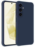 LUQ LUQ Samsung Galaxy A35 Hoesje Siliconen - Donkerblauw