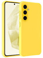 LUQ LUQ Samsung Galaxy A35 Hoesje Siliconen - Geel