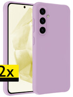 LUQ LUQ Samsung Galaxy A35 Hoesje Siliconen - Lila - 2 PACK