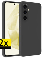 LUQ LUQ Samsung Galaxy A35 Hoesje Siliconen - Zwart - 2 PACK