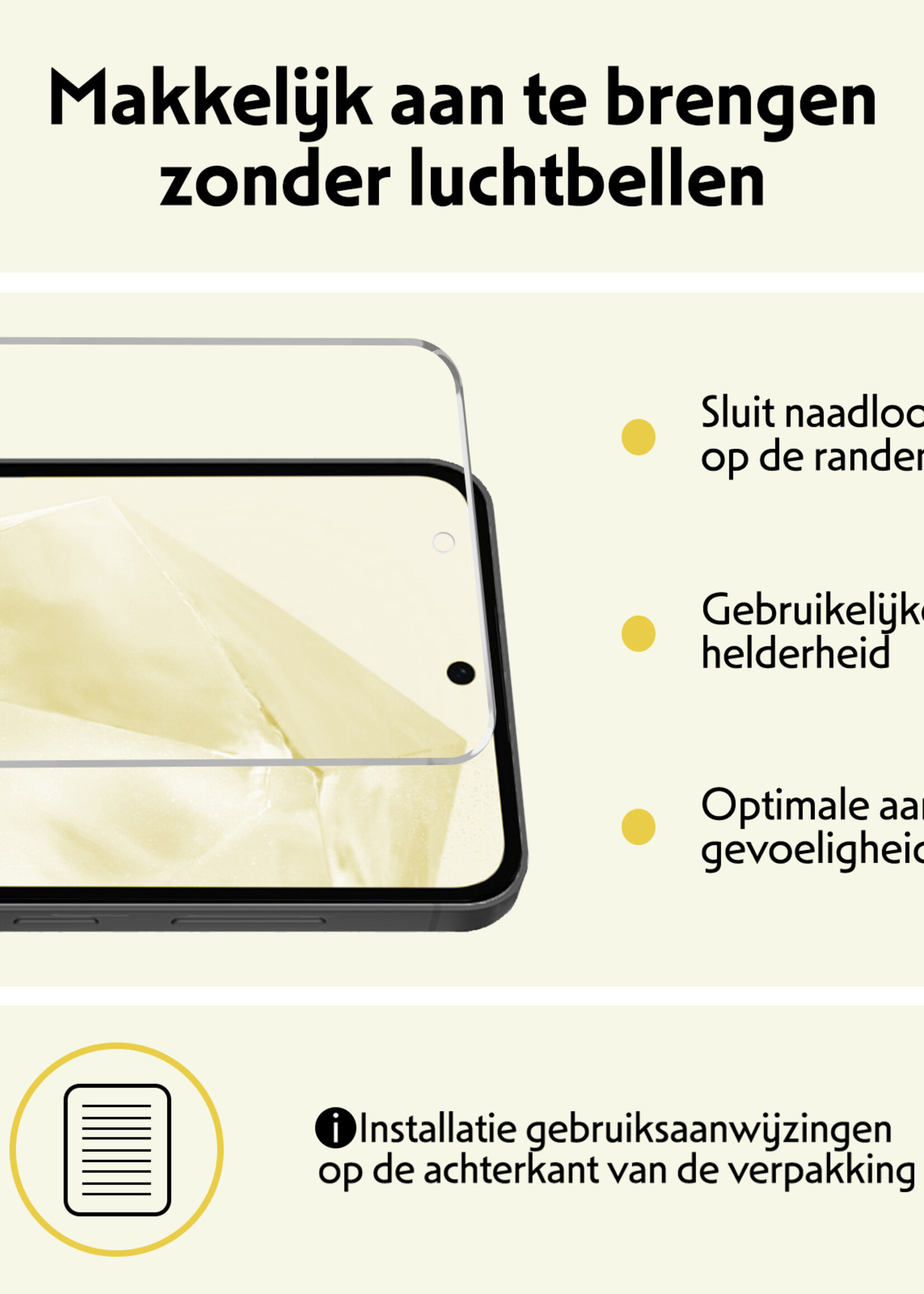 LUQ Hoesje Geschikt voor Samsung A35 Hoesje Siliconen Case Met 2x Screenprotector - Hoes Geschikt voor Samsung Galaxy A35 5G Hoes Siliconen - Geel