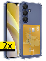LUQ LUQ Samsung Galaxy A15 Hoesje Pashouder - 2 PACK