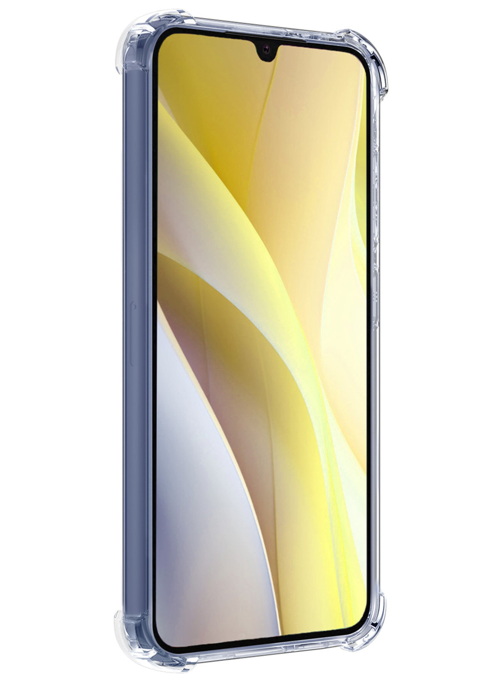 LUQ Hoesje Geschikt voor Samsung A15 Hoesje Case Pashouder Cover Siliconen - Hoes Geschikt voor Samsung Galaxy A15 Hoesje Met Kaarthouder - Transparant