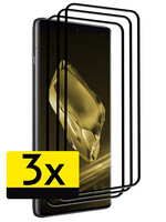 LUQ LUQ OnePlus 12 Screenprotector Glas Full Cover 2D - 3 PACK