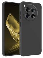 LUQ LUQ OnePlus 12 Hoesje Siliconen - Zwart