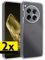 LUQ LUQ OnePlus 12 Hoesje Siliconen - Transparant - 2 PACK