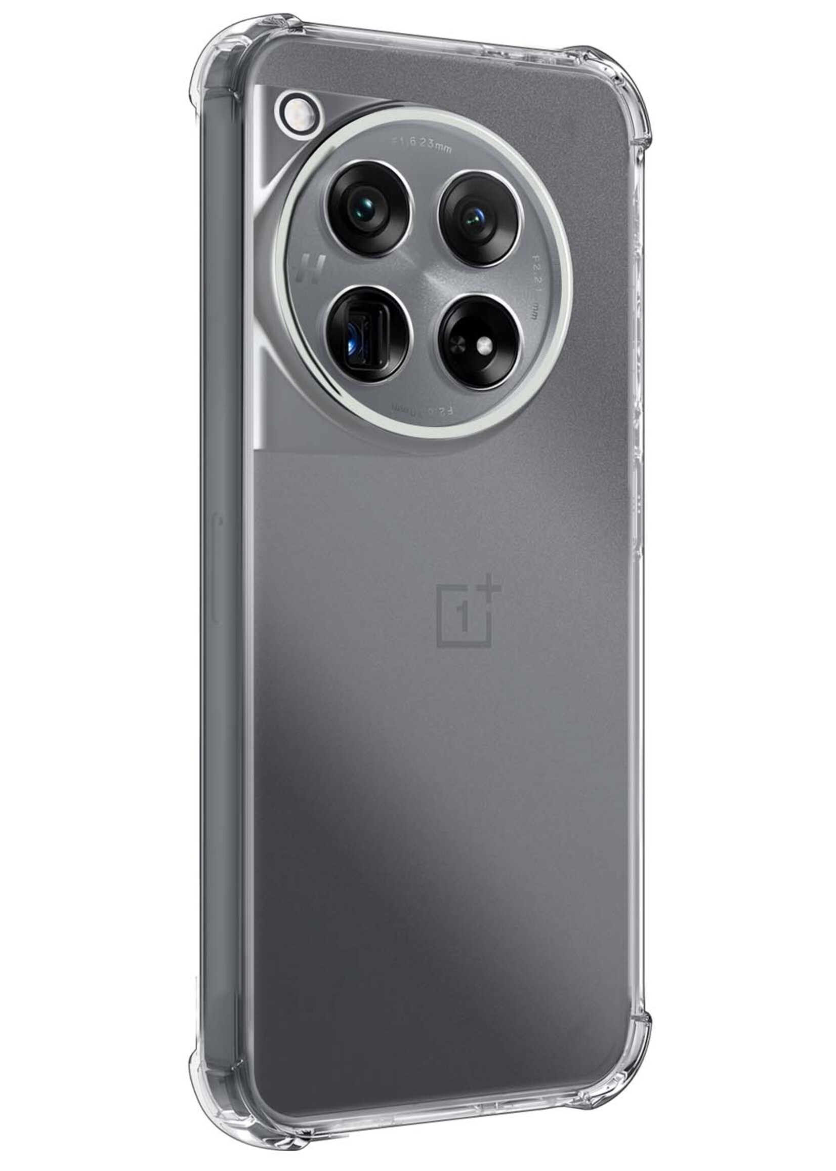 LUQ Hoesje Geschikt voor OnePlus 12 Hoesje Shockproof Case Siliconen - Hoes Geschikt voor OnePlus 12 Hoes Cover Siliconen - Transparant - 2 Stuks