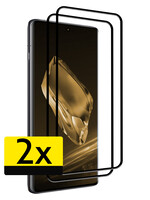 LUQ LUQ OnePlus 12R Screenprotector Glas Full Cover 2D - 2 PACK