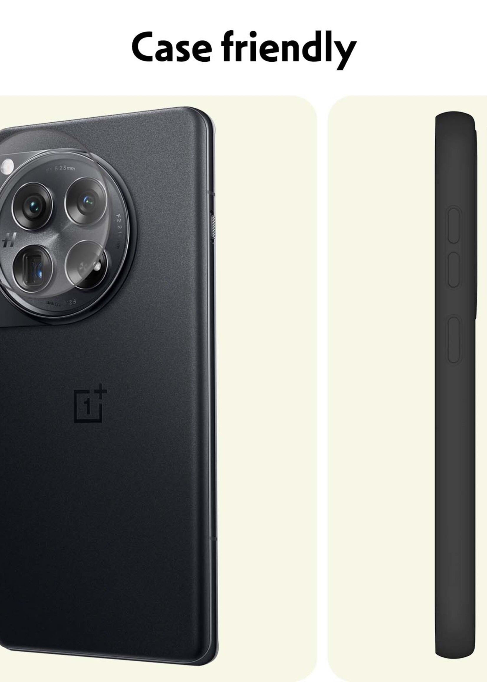 LUQ Screenprotector Geschikt voor OnePlus 12R Camera Screenprotector Tempered Glass - Screenprotector Geschikt voor OnePlus 12R Screenprotector Camera Screenprotector - 3 Stuks