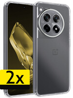 LUQ LUQ OnePlus 12R Hoesje Siliconen - Transparant - 2 PACK
