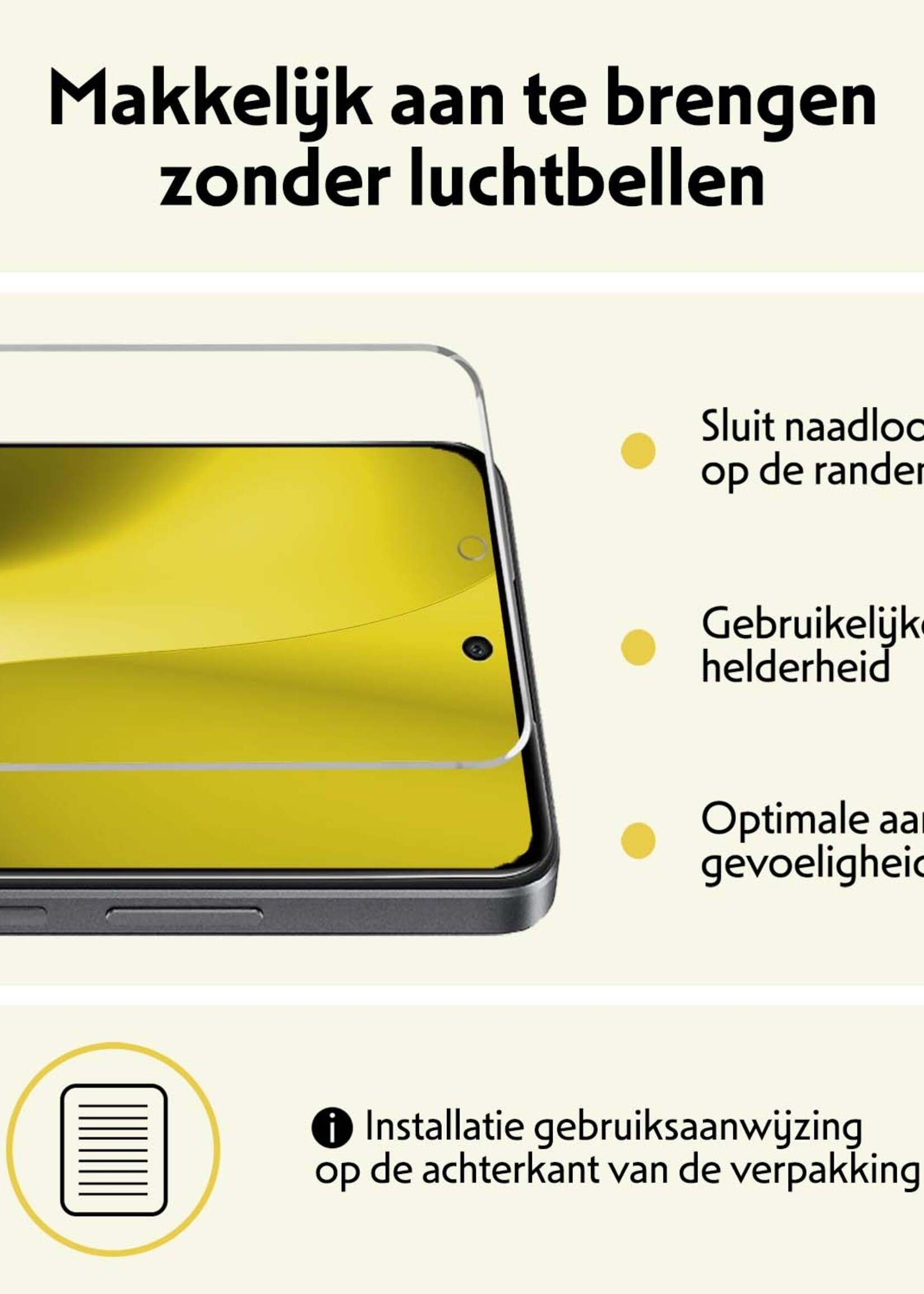 LUQ Screenprotector Geschikt voor OPPO A79 Screenprotector Beschermglas Gehard Glas - Screenprotector Geschikt voor OPPO A79 Screenprotector Glas