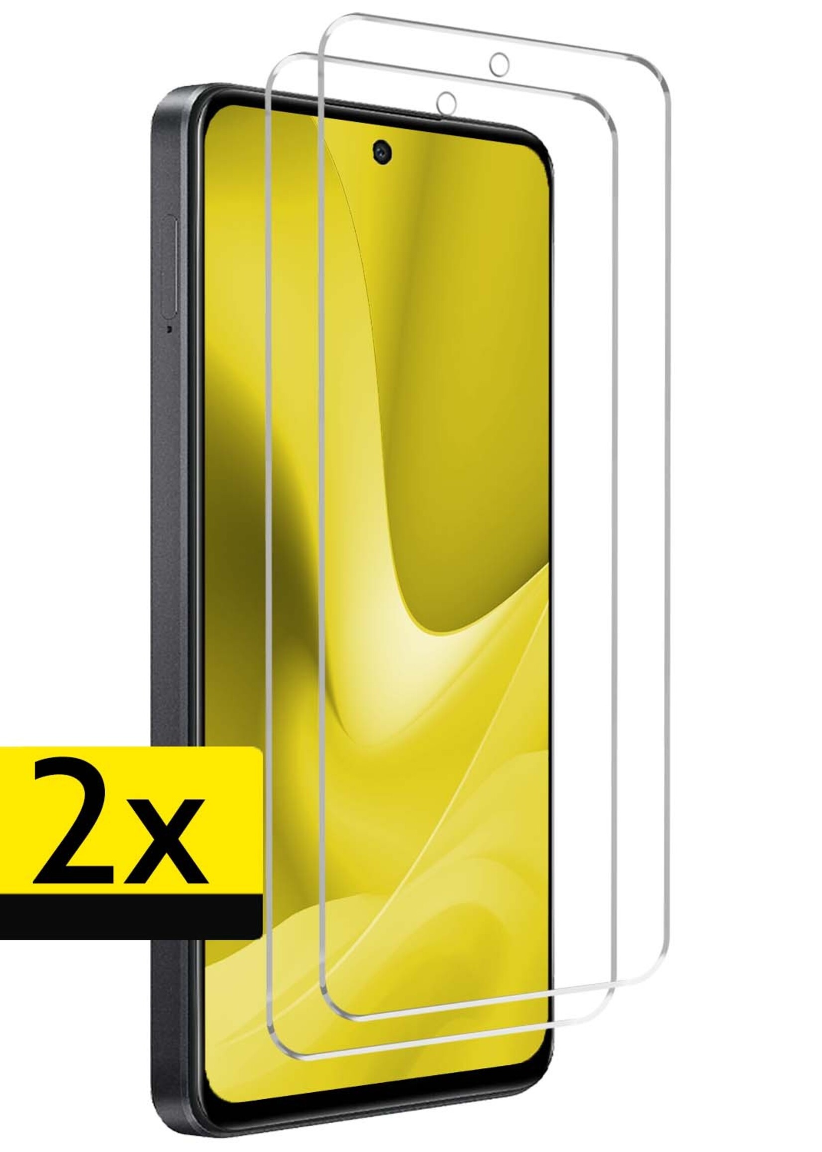 LUQ Screenprotector Geschikt voor OPPO A79 Screenprotector Beschermglas Gehard Glas - Screenprotector Geschikt voor OPPO A79 Screenprotector Glas - 2 Stuks