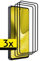 LUQ LUQ OPPO A79 Screenprotector Glas Full Cover 2D - 3 PACK