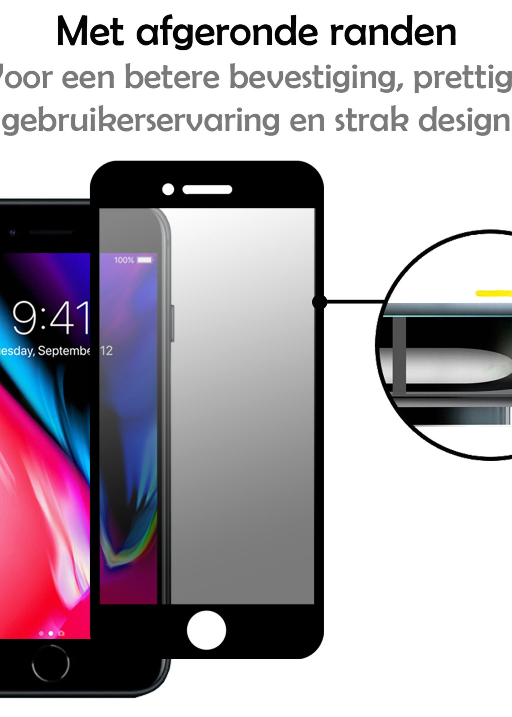 LUQ Screenprotector Geschikt voor iPhone 6 Privacy Screenprotector Bescherm Glas - Privacy Screenprotector Geschikt voor iPhone 6 Screenprotector Glas