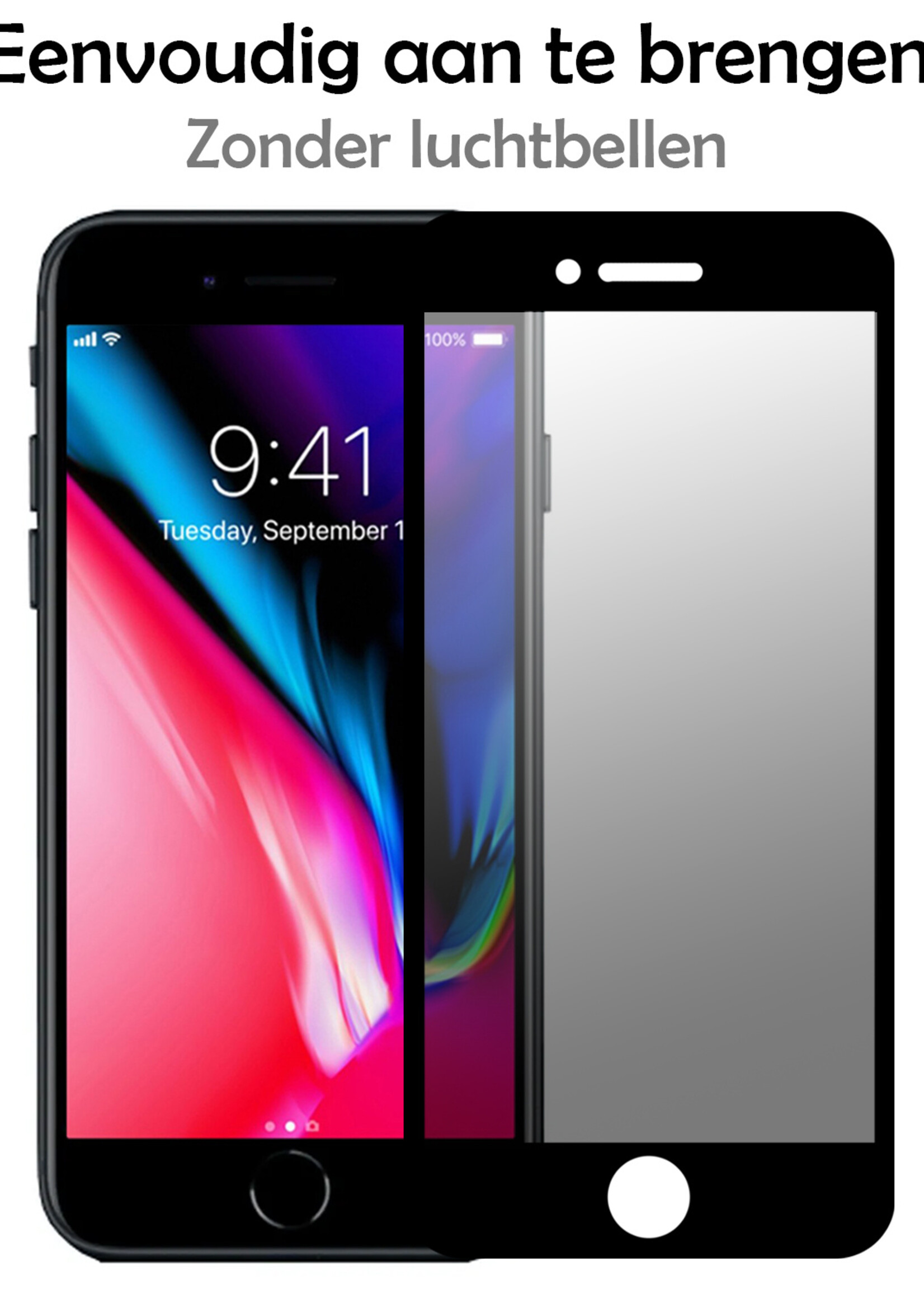 LUQ Screenprotector Geschikt voor iPhone 6s Privacy Screenprotector Bescherm Glas - Privacy Screenprotector Geschikt voor iPhone 6s Screenprotector Glas - 3 Stuks