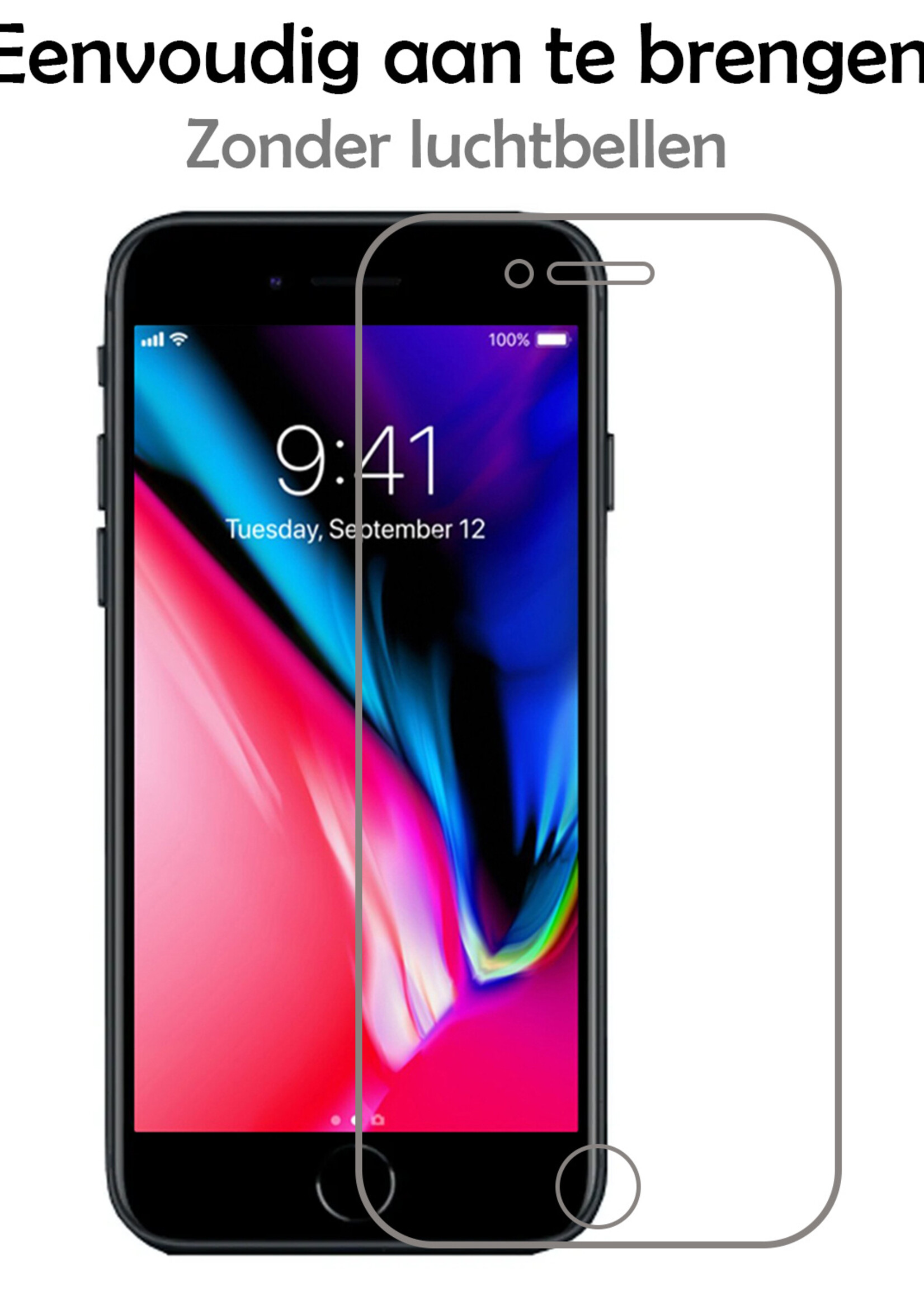 LUQ Screenprotector Geschikt voor iPhone 6 Plus Screenprotector Beschermglas Gehard Glas - Screenprotector Geschikt voor iPhone 6 Plus Screenprotector Glas