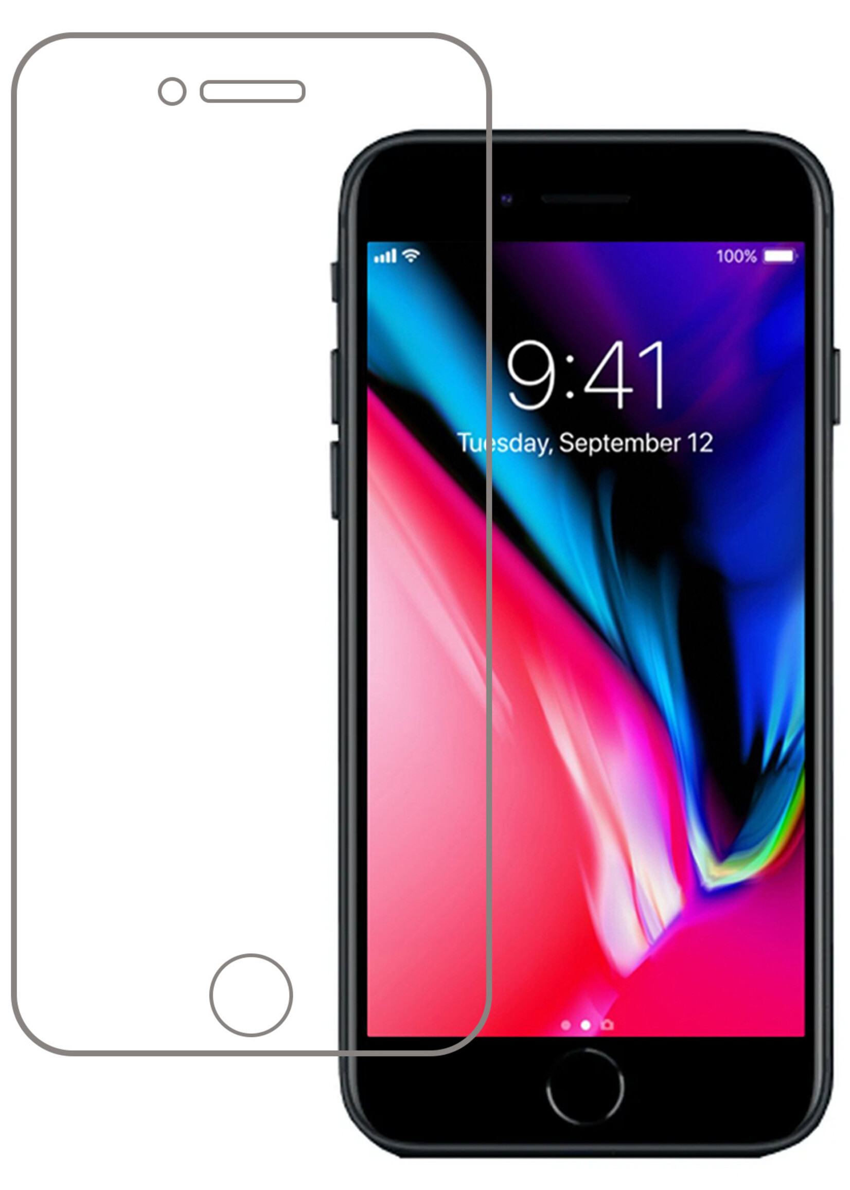 LUQ Screenprotector Geschikt voor iPhone 7 Plus Screenprotector Beschermglas Gehard Glas - Screenprotector Geschikt voor iPhone 7 Plus Screenprotector Glas