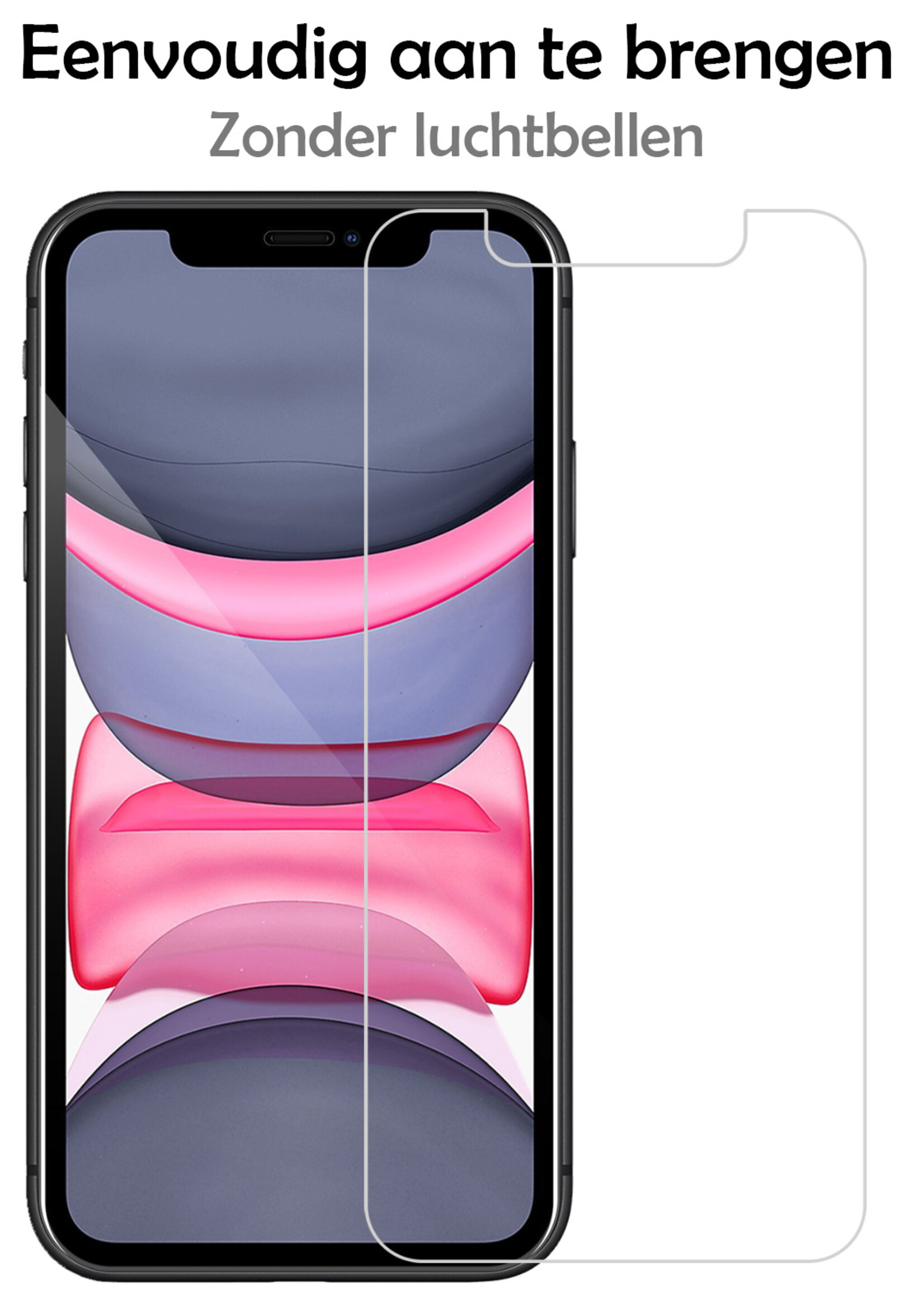 LUQ Screenprotector Geschikt voor iPhone 11 Pro Screenprotector Volledig - Screenprotector Geschikt voor iPhone 11 Pro Screenprotector Bescherm Glas