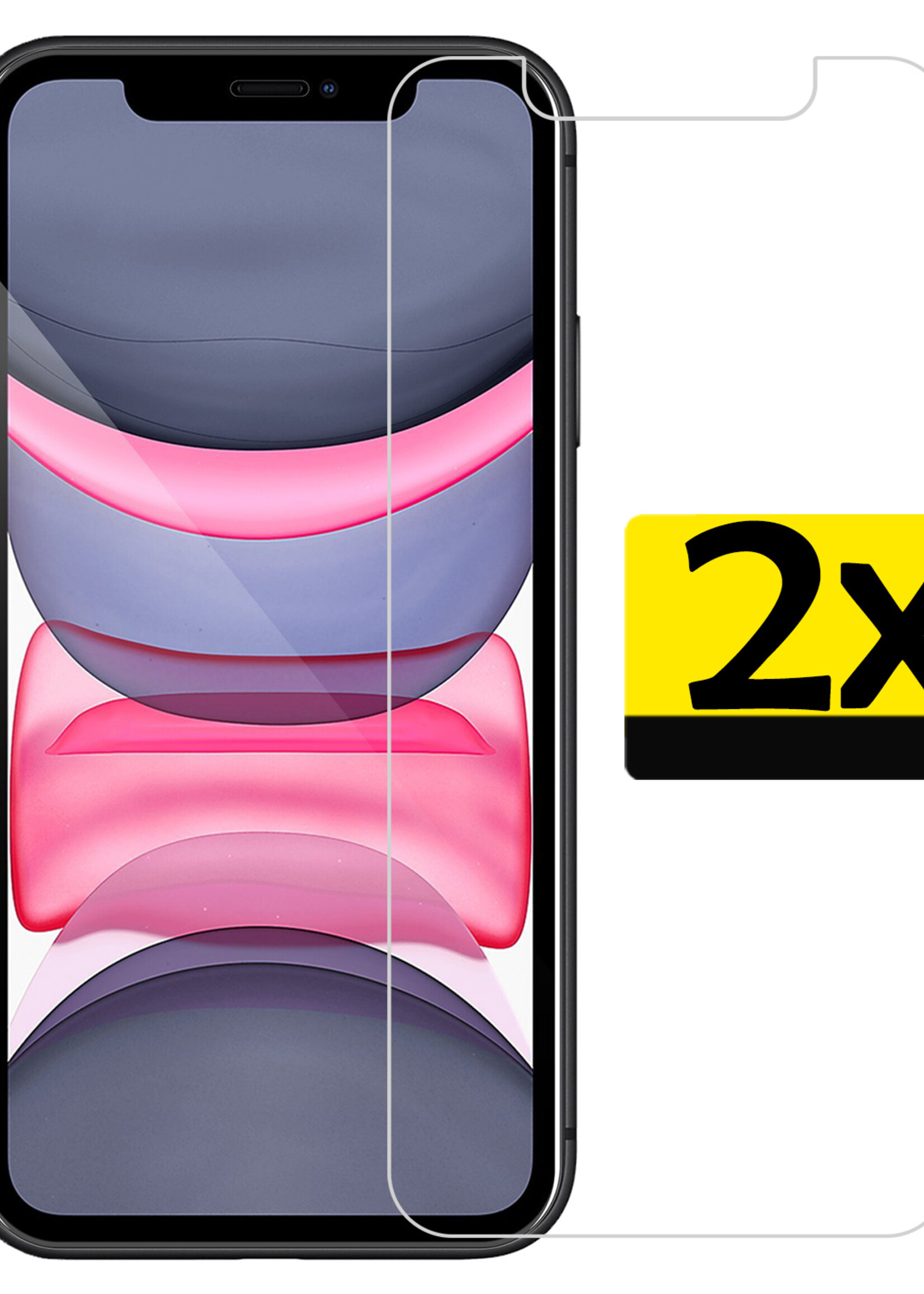 LUQ Screenprotector Geschikt voor iPhone 11 Pro Screenprotector Volledig - Screenprotector Geschikt voor iPhone 11 Pro Screenprotector Bescherm Glas - 2 Stuks