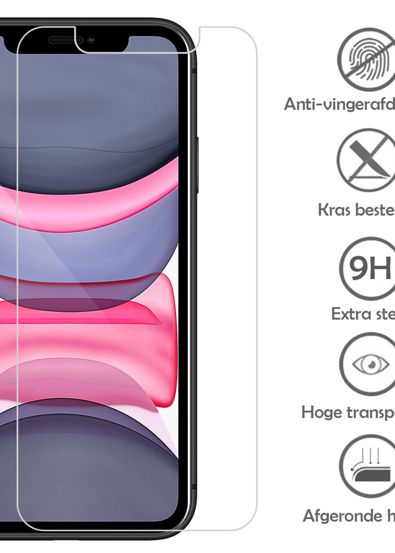 LUQ Screenprotector Geschikt voor iPhone 11 Pro Screenprotector Volledig - Screenprotector Geschikt voor iPhone 11 Pro Screenprotector Bescherm Glas - 2 Stuks