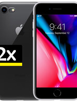 LUQ LUQ iPhone 6 Plus Hoesje Siliconen 2 PACK - Transparant
