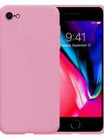 LUQ LUQ iPhone SE 2022 Hoesje Siliconen - Donker Roze