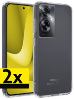 LUQ LUQ OPPO A79 Hoesje Siliconen - Transparant - 2 PACK