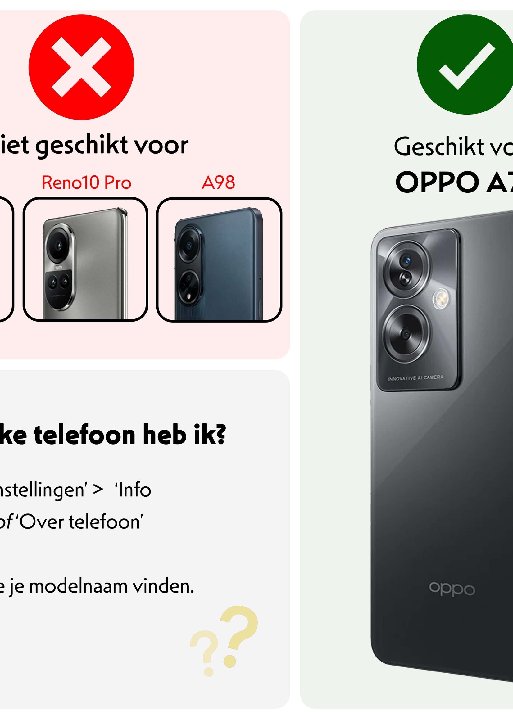 LUQ Hoesje Geschikt voor OPPO A79 Hoesje Siliconen Case Met 2x Screenprotector - Hoes Geschikt voor OPPO A79 Hoes Siliconen - Transparant